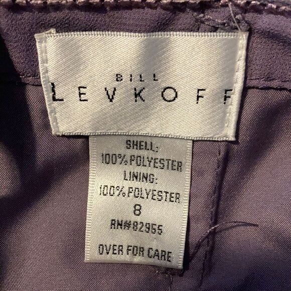 BILL Levkoff Chiffon Strapless Sweetheart Cocktail Length Bridesmaid Dress 8 - Picture 5 of 8